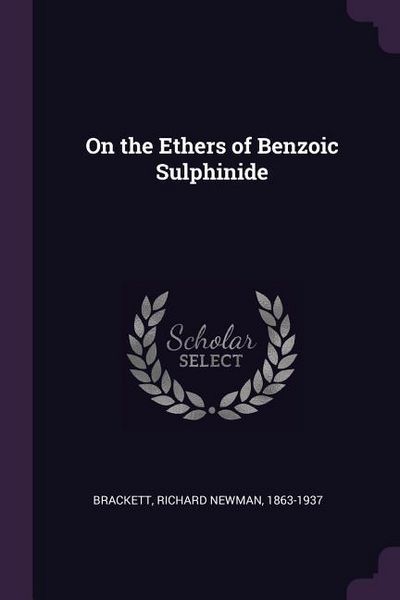 Produktbild: On the Ethers of Benzoic Sulphinide