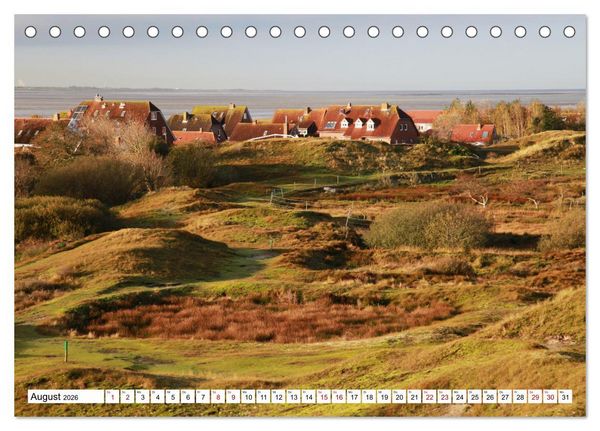 Produktbild: Insel Baltrum, Perle im Ostfriesischen Wattenmeer (Tischkalender 2026 DIN A5 quer), CALVENDO Monatskalender