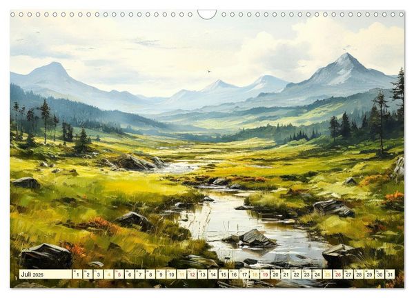 Produktbild: Eine Landschaft im Jahr (Wandkalender 2026 DIN A3 quer), CALVENDO Monatskalender