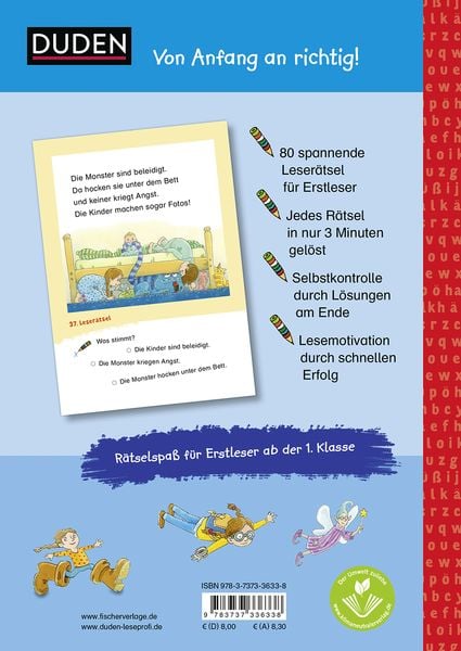 Duden Leseprofi – Lustige Leserätsel für Erstleser, 1. Klasse