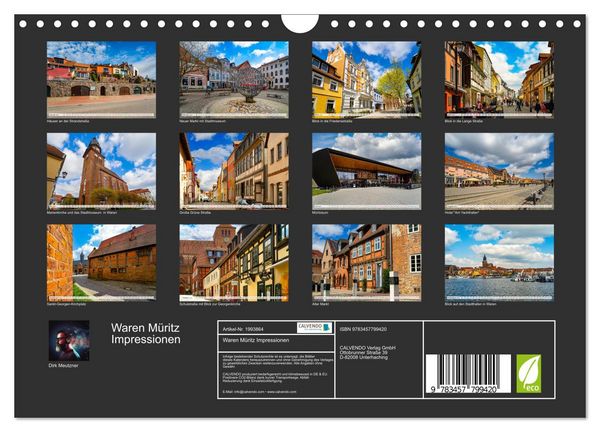 Produktbild: Waren M&uuml;ritz Impressionen (Wandkalender 2026 DIN A4 quer), CALVENDO Monatskalender