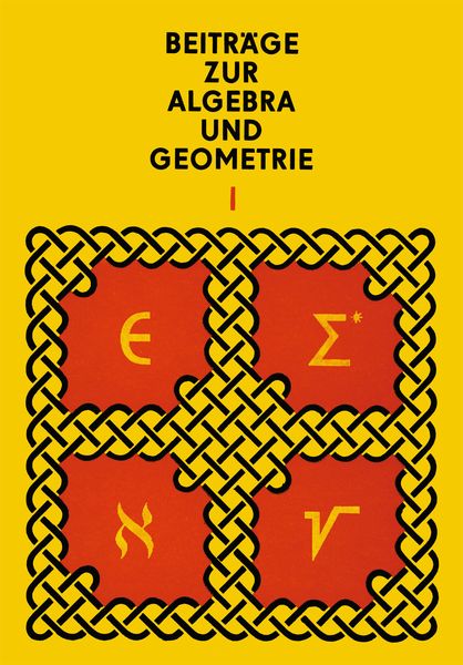 Produktbild: Beitr&auml;ge zur Algebra und Geometrie 1