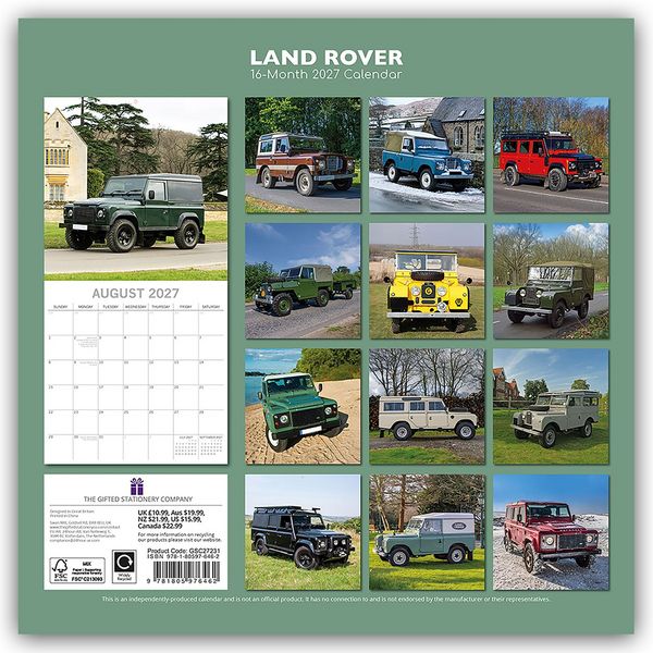 Produktbild: Land Rover 2027 &ndash; 16-Monatskalender
