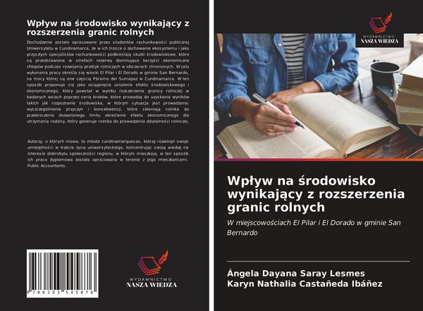 Produktbild: Wp&iquest;yw na &iquest;rodowisko wynikaj&iquest;cy z rozszerzenia granic rolnych