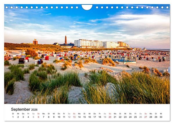 Produktbild: Borkum - Inselblicke (Wandkalender 2026 DIN A4 quer), CALVENDO Monatskalender