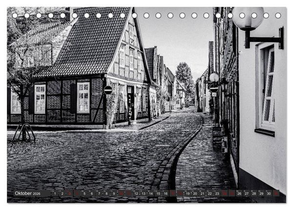 Produktbild: Ein Blick auf Nienburg an der Weser (Tischkalender 2026 DIN A5 quer), CALVENDO Monatskalender