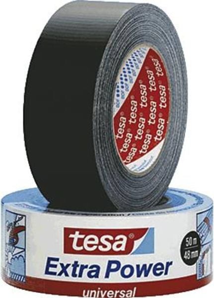 Tesa Geweband extra Power schwarz 50mx50mm