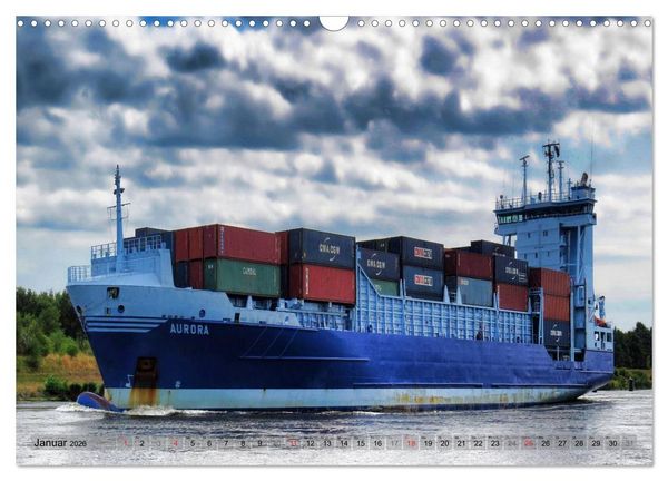 Produktbild: Transportschiffe Giganten der Meere (Wandkalender 2026 DIN A3 quer), CALVENDO Monatskalender