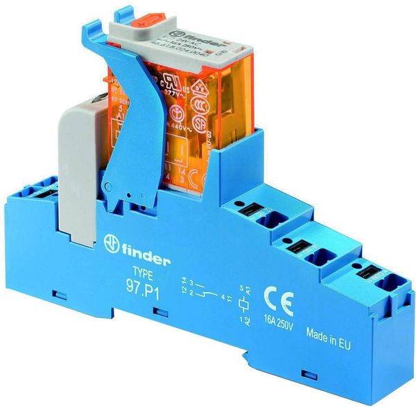 Produktbild: Finder 4C.P1.8.230.0060 LED-Gatterbaustein Nennspannung: 230 V/AC Schaltstrom (max.): 16 A 1 Wechsler 1 St.
