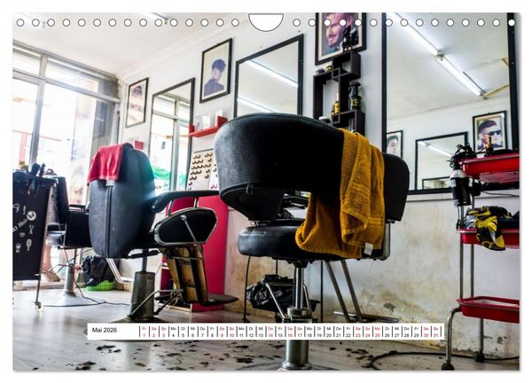 Produktbild: Friseursalons rund um den Globus (Wandkalender 2026 DIN A4 quer), CALVENDO Monatskalender