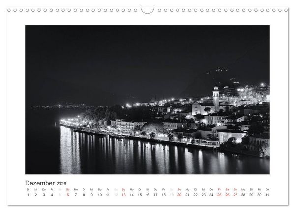 Produktbild: Limone sul Garda schwarzwei&szlig; (Wandkalender 2026 DIN A3 quer), CALVENDO Monatskalender