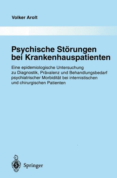 Produktbild: Psychische St&ouml;rungen bei Krankenhauspatienten