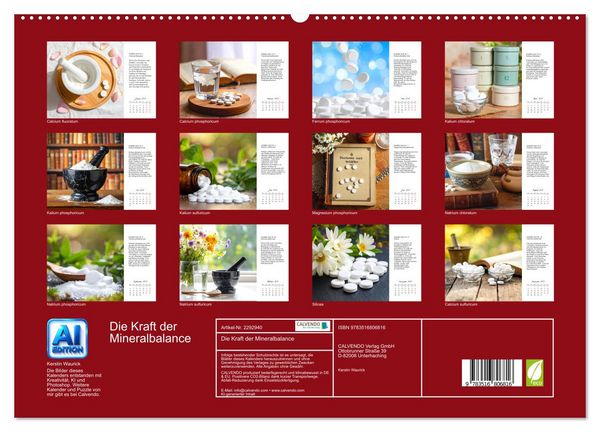 Produktbild: Die Kraft der Mineralbalance (hochwertiger Premium Wandkalender 2027 DIN A2 quer), Kunstdruck in Hochglanz