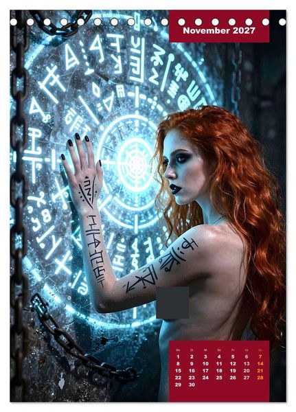 Produktbild: Gothic Engel (Tischkalender 2027 DIN A5 hoch), CALVENDO Monatskalender