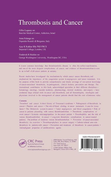 Produktbild: Thrombosis and Cancer