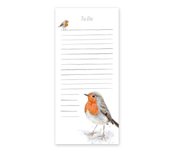 Produktbild: Notizblock Robin Redbreast