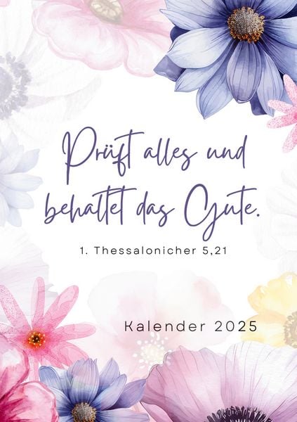 Christlicher Kalender 2025, Gebundene Ausgabe von Jasmin Düringer, BoD – Books on Demand, 9783769310962