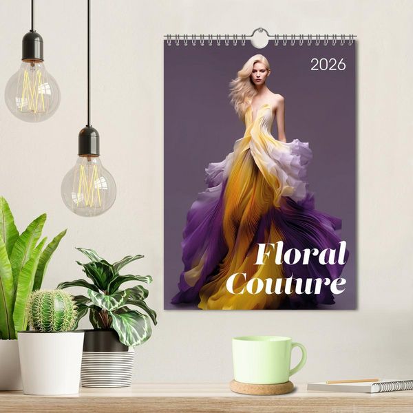 Produktbild: Floral Couture (Wandkalender 2026 DIN A4 hoch), CALVENDO Monatskalender
