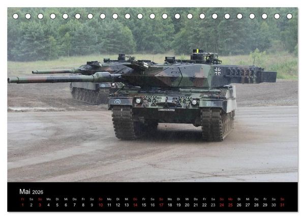Produktbild: Panzerstahl auf der Heide &ndash; Das Heer legt wieder los (Tischkalender 2026 DIN A5 quer), CALVENDO Monatskalender