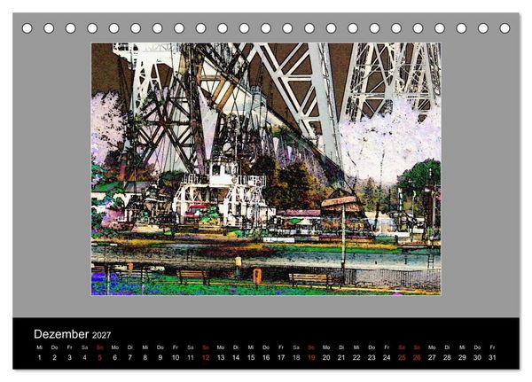 Produktbild: Am Nord- Ostsee-Kanal (Tischkalender 2027 DIN A5 quer), CALVENDO Monatskalender