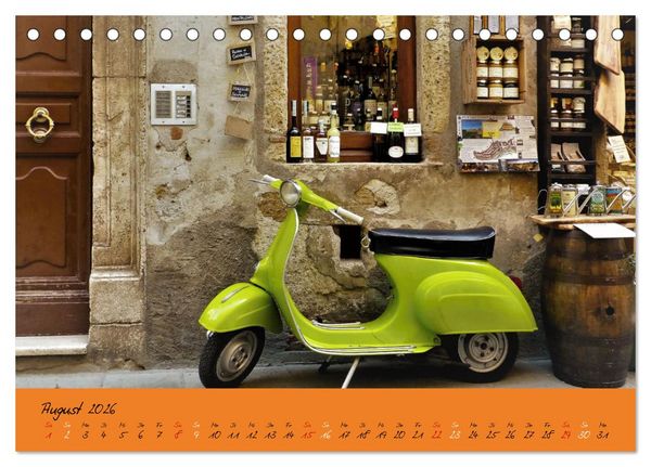 Produktbild: Vespa Liebe (Tischkalender 2026 DIN A5 quer), CALVENDO Monatskalender