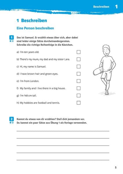 Produktbild: 10-Minuten-Training Englisch Aufsatz: Erste englische Texte schreiben. 5./6. Klasse. Kleine Lernportionen für jeden Tag
