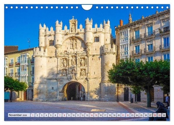 Produktbild: Ein Spaziergang durch Burgos (Wandkalender 2026 DIN A4 quer), CALVENDO Monatskalender