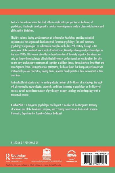 Produktbild: Laying the Foundations of Independent Psychology