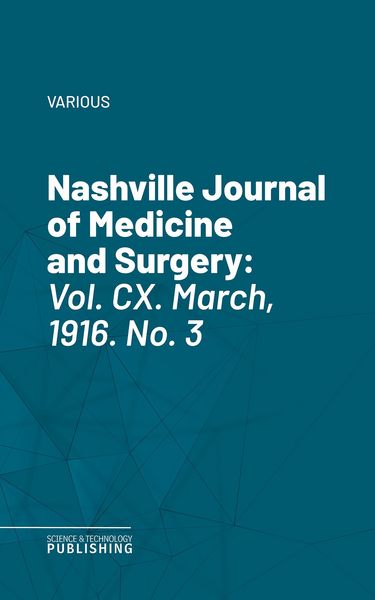 Produktbild: Nashville Journal of Medicine and Surgery