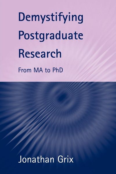 Produktbild: Demystifying Postgraduate Research