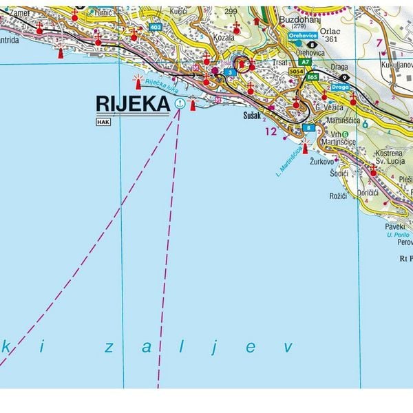 Produktbild: freytag & berndt Stra&szlig;enkarte Cres - Lo&scaron;inj - Krk - Rab 1:100.000