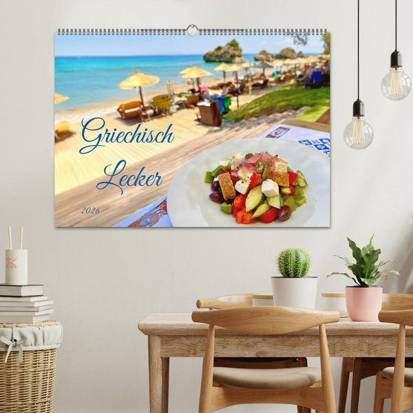 Produktbild: Griechisch Lecker (Wandkalender 2026 DIN A2 quer), CALVENDO Monatskalender
