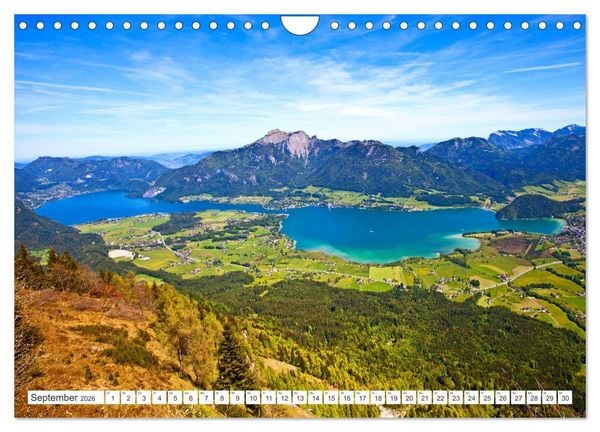 Produktbild: Der sch&ouml;ne Wolfgangsee im Salzkammergut (Wandkalender 2026 DIN A4 quer), CALVENDO Monatskalender