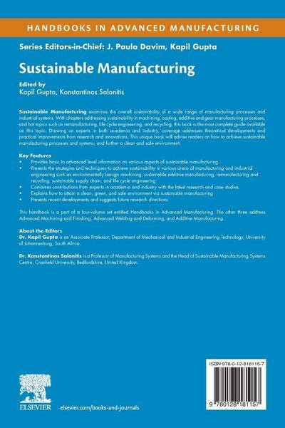Produktbild: Sustainable Manufacturing