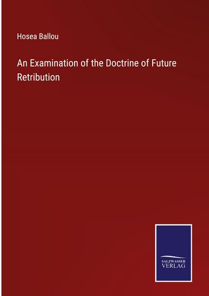 Produktbild: An Examination of the Doctrine of Future Retribution