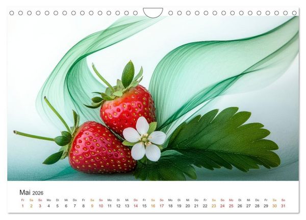 Produktbild: Gartenkalender - Symphonie aus Obst und Fantasie (Wandkalender 2026 DIN A4 quer), CALVENDO Monatskalender