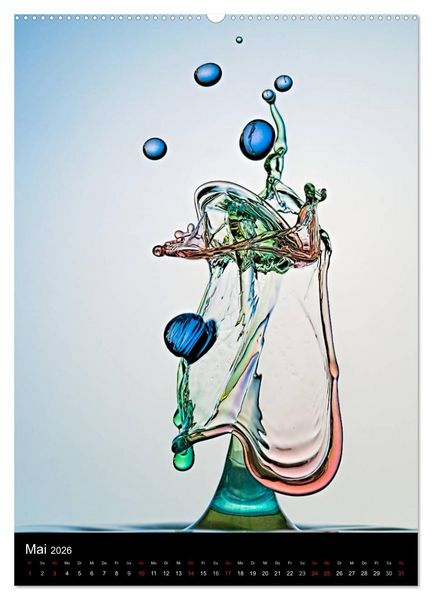 Produktbild: Experimentelle Fotografie Liquid Art (hochwertiger Premium Wandkalender 2026 DIN A2 hoch), Kunstdruck in Hochglanz
