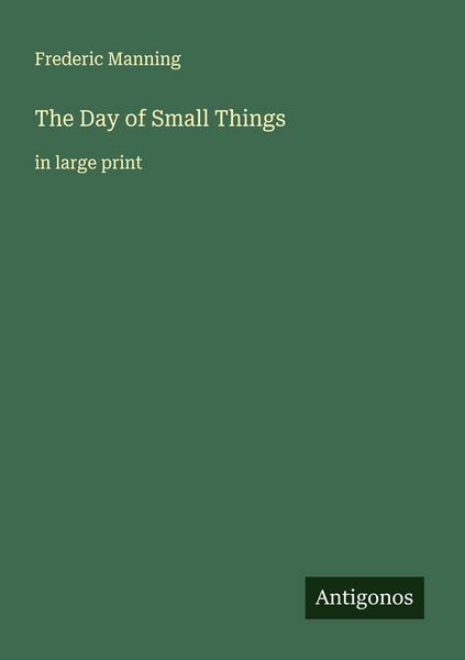 Produktbild: The Day of Small Things