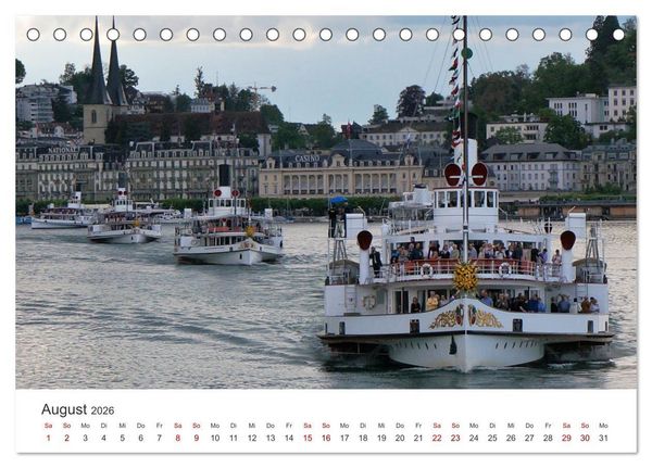 Produktbild: Luzern, die Stadt im Zentrum der Schweiz (Tischkalender 2026 DIN A5 quer), CALVENDO Monatskalender