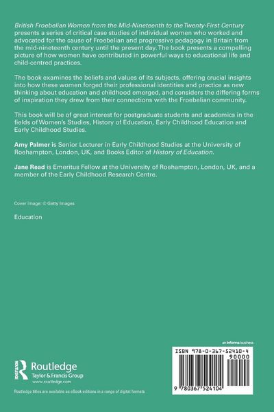 Produktbild: British Froebelian Women from the Mid-Nineteenth to the Twenty-First Century