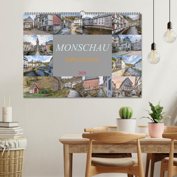 Produktbild: Monschau Impressionen (Wandkalender 2026 DIN A2 quer), CALVENDO Monatskalender