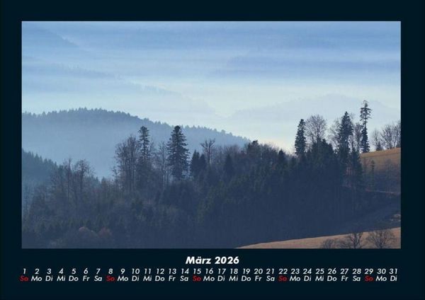 Produktbild: Landschaftskalender 2026 Fotokalender DIN A4