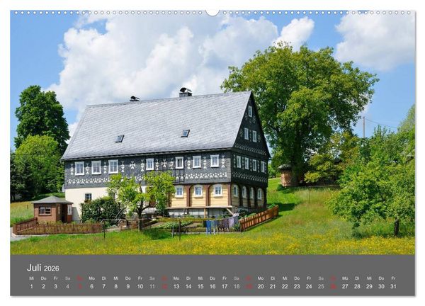 Produktbild: Umgebindeh&auml;user in der Oberlausitz (hochwertiger Premium Wandkalender 2026 DIN A2 quer), Kunstdruck in Hochglanz