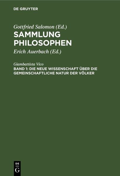 Produktbild: Die neue Wissenschaft &uuml;ber die gemeinschaftliche Natur der V&ouml;lker