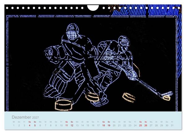 Produktbild: Eishockey! Schneller, h&auml;rter, das Powergame! (Wandkalender 2027 DIN A4 quer), CALVENDO Monatskalender