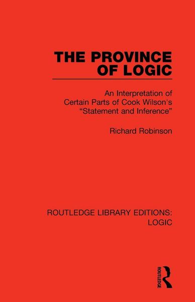Produktbild: The Province of Logic