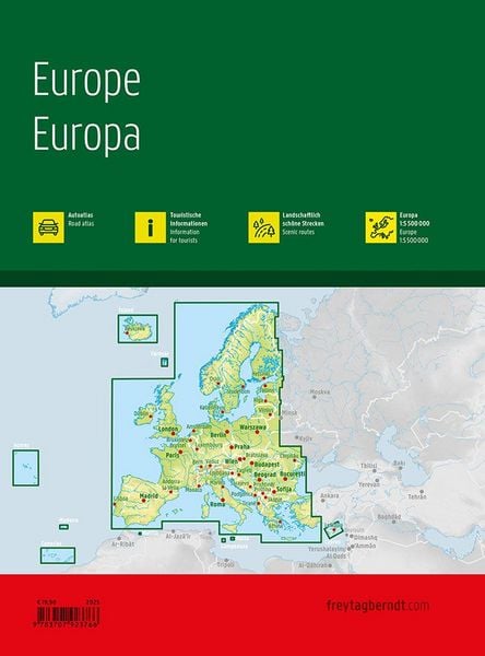 Produktbild: Freytag & berndt Autoatlas Europa 1:800.000