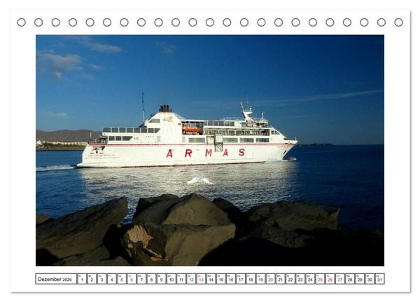 Produktbild: Lanzarote - Playa Blanca (Tischkalender 2026 DIN A5 quer), CALVENDO Monatskalender