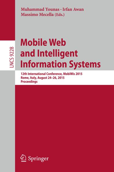 Produktbild: Mobile Web and Intelligent Information Systems