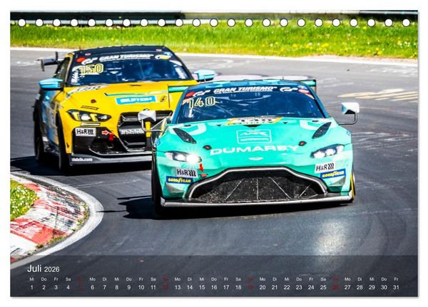 Produktbild: N&uuml;rburgring Langstreckenmeisterschaft (Tischkalender 2026 DIN A5 quer), CALVENDO Monatskalender